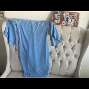 Bebe blue dress cocktail